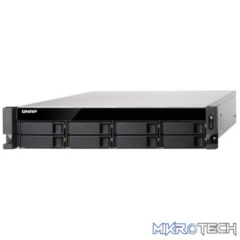 QNAP TS-832XU-RP 8-Bay quad-core 1.7 GHz rackmount NAS with 250W redundant PSU (Order on request)