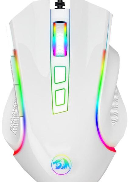 Redragon Griffin 7200 dpi Gaming Mouse - White