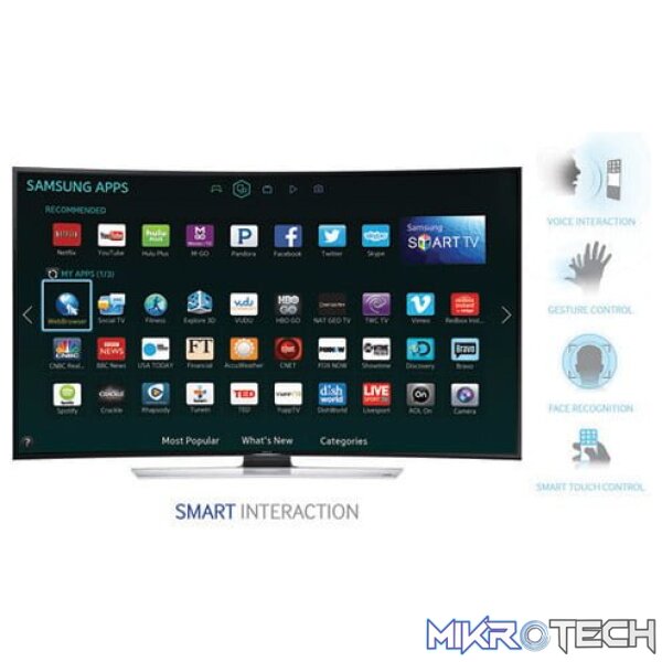 Samsung HU9000 55" Curved Ultra HD 4K Smart Interaction 3D Slim LED TV - Image 21