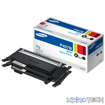 Samsung clt-P407B ( 2x clt-K407s kit ) blacK toner standard yield