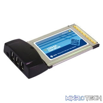 Sunix CBF3000SC - 3 x 6pin ieee1394A card-bus/pcmcia