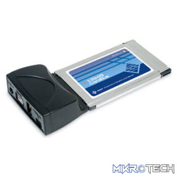 Sunix CBF3100S - 1 x ieee1394B (9pin) + 2x ieee1394A (1x6pin + 1x4pin) card-bus/pcmcia