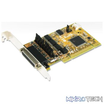 Sunix CDK1056P 4-port RS-232 with Power Output & Cash Drawer interface & DC Jack Universal PCI Serial Board