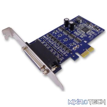 Sunix IPC-E3204S Industrial 4-port RS-232/422/485 with Surge PCI-Express Serial Card