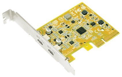 Sunix USB2312C USB 3.1 Enhanced SuperSpeed+ 10G 2 ports PCI Express Host Card with Type-C Receptacle