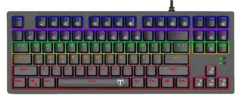 T-Dagger BALI Tenkeyless Black Rainbow LED Mechanical Gaming Keyboard