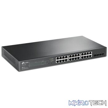 TP-Link 24-port Gigabit Smart PoE+ Switch with 4 SFP slots