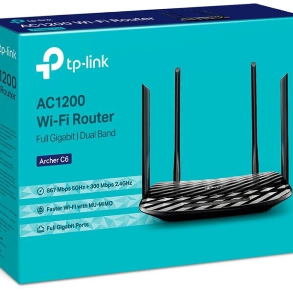 TP-Link ARCHER C6 1200 Mbps Dual-Band MU-MIMO Wi-Fi Router