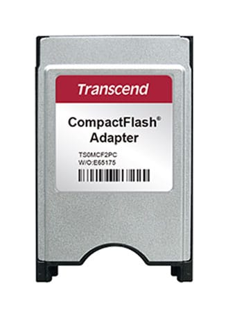 Transcend PCMCIA Card Reader for Compact Flash Type I Card Types