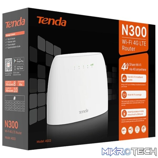 Tenda 4G LTE 2.4GHz 300Mbps Wireless Router - Image 4