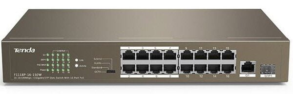 Tenda TEF1118P 16 Port Ethernet Switch with 16 Port PoE