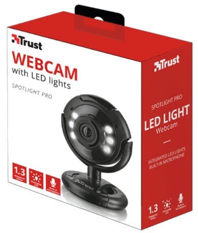 Trust TRS-16428 Black Pro Spotlight Webcam
