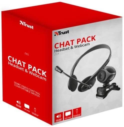 Trust TRS-HO21 2-in-1 Chat Pack - Headset and Webcam