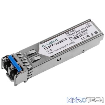 Unbranded 1.25Gb/s SFP Single Mode 1310nm 40km LC Fibre convertor