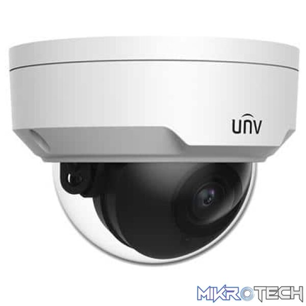 Uniview UNV Ultra H.265 2MP WDR & LightHunter Fixed Vandal Resistant Deep Learning Dome Camera with 2.8mm lens - Image 3