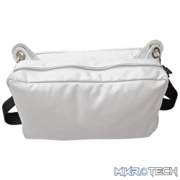 VAX vax-7002 Ramblas messenger saddlebag - White Soft PU - up-to 20" nb + A3 document