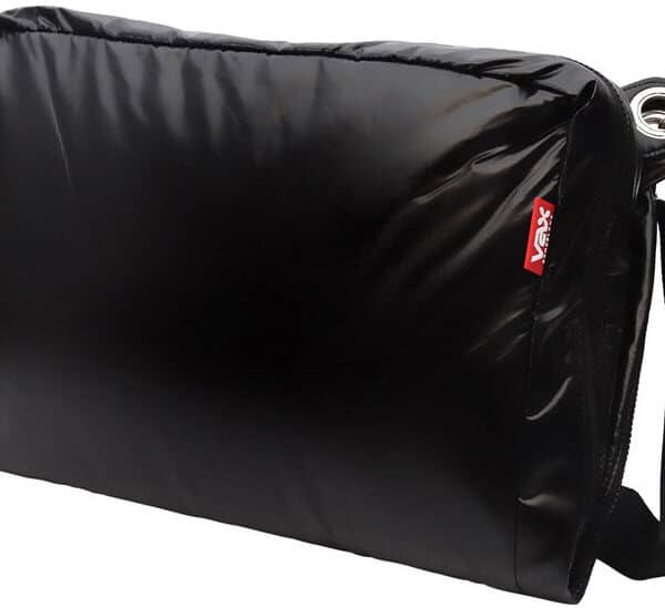 VAX vax-7004 Ramblas messenger saddlebag - Black Umbrella fabric / nylon - up to 20" nb + A3 document