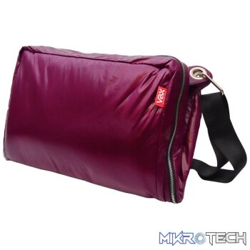 VAX vax-7005 Ramblas messenger saddlebag - Purple Umbrella fabric/ nylon - upto 20" nb + A3 document