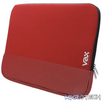 VAX vax-s16fards Fontana 16" nb sleeve - Red + Silver rubber dots for maximum grip