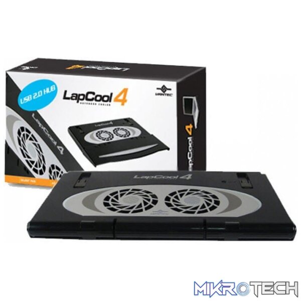 Vantec LPC-420 LapCool 4 Foldable Notebook Cooler with Dual Adjustable Fans and USB Hub Vantec LPC-420 LapCool 4 Foldable Notebook Cooler with Dual Adjustable Fans and USB Hub