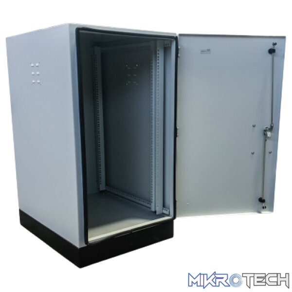 AccoNet outdoor 20u IP55 ventilated cabinet with floor base