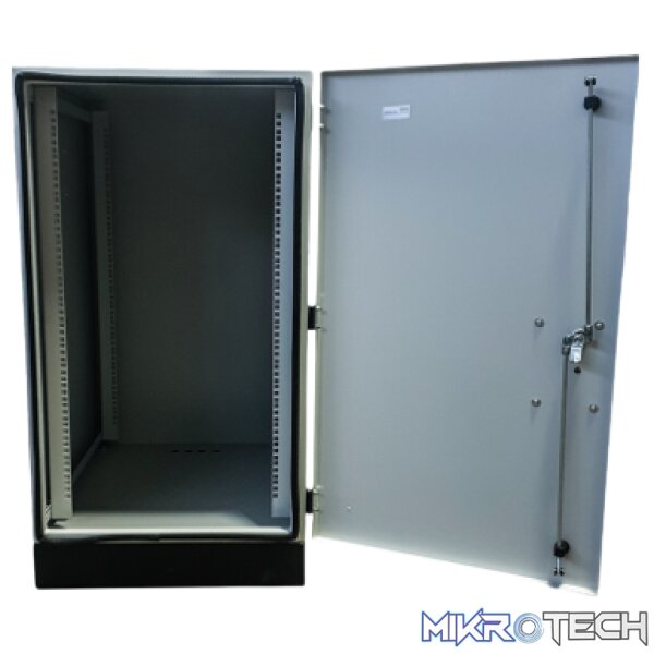 AccoNet outdoor 20u IP55 ventilated cabinet with floor base
