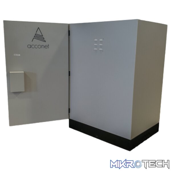 AccoNet outdoor 20u IP55 ventilated cabinet with floor base