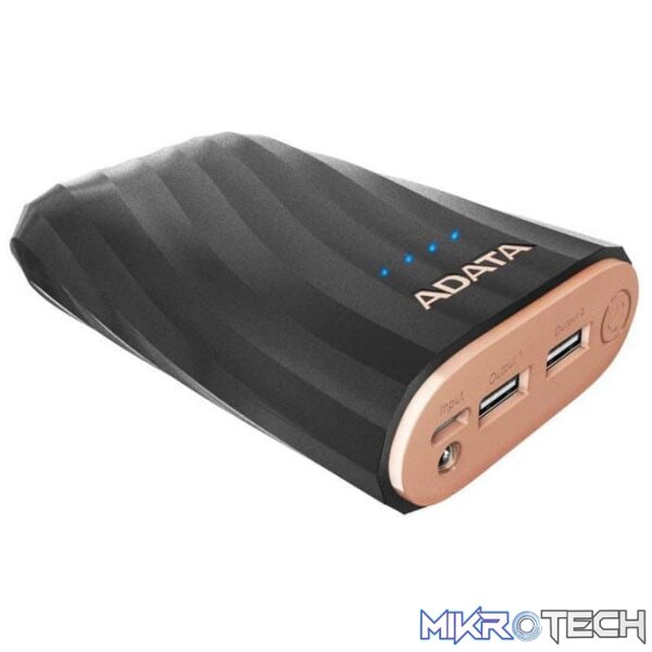 bt-ap10050ck_1 Adata P10050C Black 10050mAh Power Bank with LED flashlight - Image 1