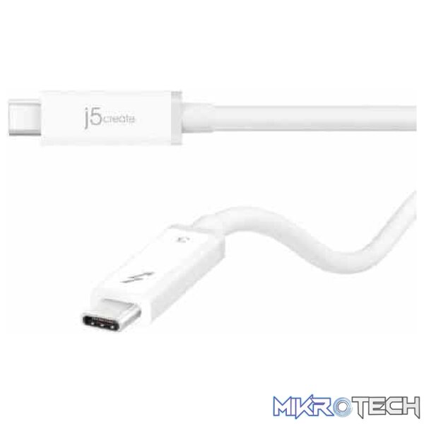 ca-t3-1_1 j5create JTCX03 1m Thunderbolt 3 Active (work as type-C) Cable - Image 1