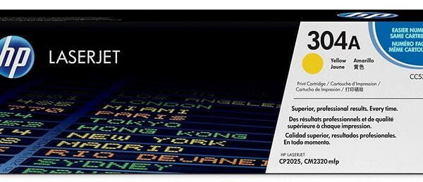 HP # 304A Color LaserJet CP2025 Yellow Print Cartridge.