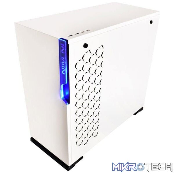 ch-i101-w_1 In Win ci698 101 White ATX Mid Tower Chassis with tool-less full-sized tempered glass side panel - Image 1