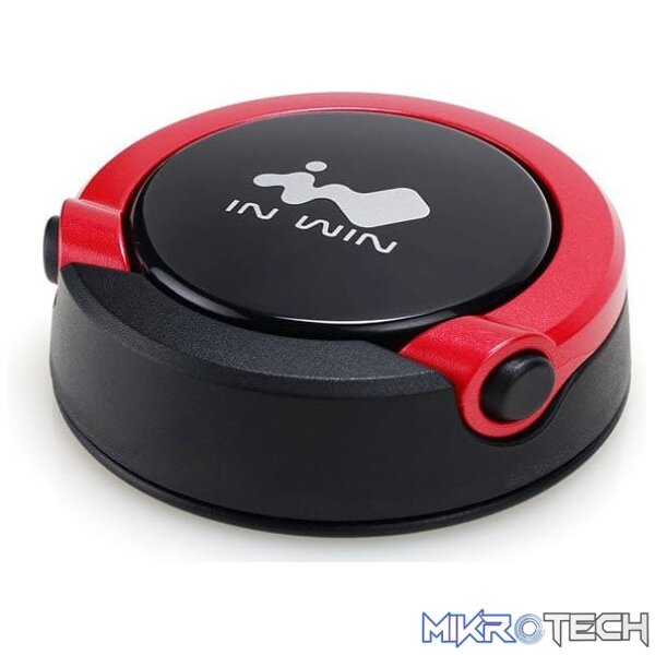 ch-iame-kr_1 In-Win Mag-Ear Black & Red headphone/earphone Hanger - Image 1