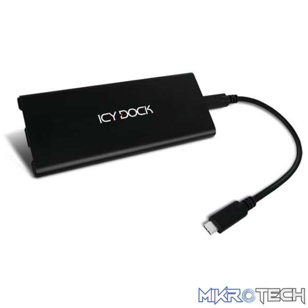 ee-i861_1 Icy Dock ICYNano MB861U31-1M2B Portable M.2 NVMe PCIe SSD to USB 3.2 Gen 2 (10Gbps) External Enclosure - Image 1