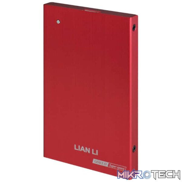 ee-l10qr_1 Lian-Li ex-10Q Red - 2.5" Sata external enclosure - Image 1