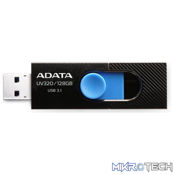 fd-a128guv320b_1 Adata UV320 128Gb Black & Blue USB 3.0 Flash Drive - Image 1