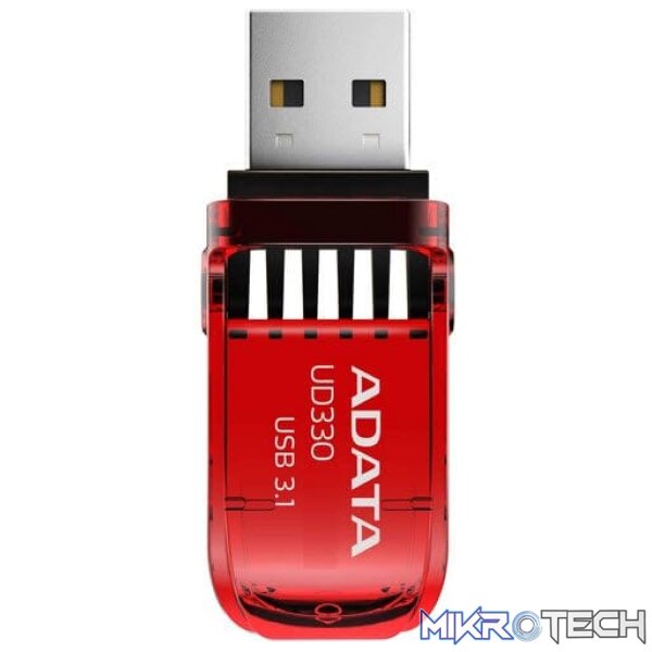 fd-a64gud330r_1 Adata UD330 Red 64Gb USB3.0 Flash Drive - Image 1