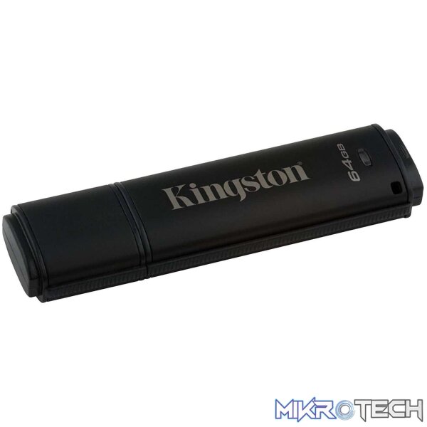 fd-k64g4000g2dm_1 Kingston Datatraveler 4000 G2 Managed-ready 64Gb USB 3.0 Flash Drive with built-in anti-virus - Image 1