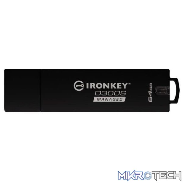 fd-kikd300sm64_1 Kingston IronKey D300SM Serialised Managed 64Gb Flash Drive - Image 1