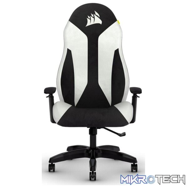 gc-ctc60-kw_1 Corsair TC60 White and Black Fabric Gaming Chair - Image 1