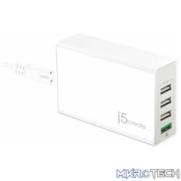 hu-jup40_1 j5create JUP40 4-Port USB QC3.0 Super Charger - Image 1