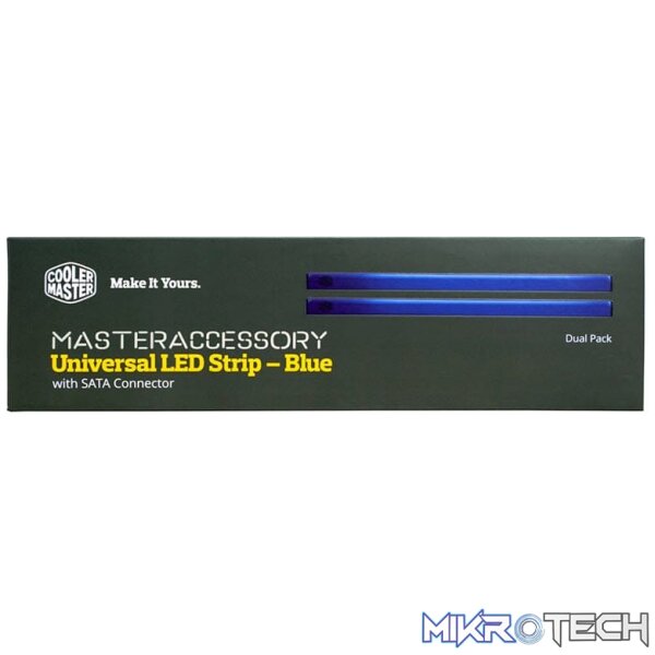 lt-c4026x2b_1 Cooler Master Universal Blue led 26cm strip - kit of 2 - Image 1