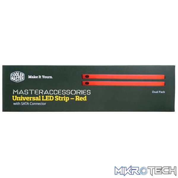 lt-c4026x2r_1 Cooler Master Universal Red led 26cm strip - kit of 2 - Image 1