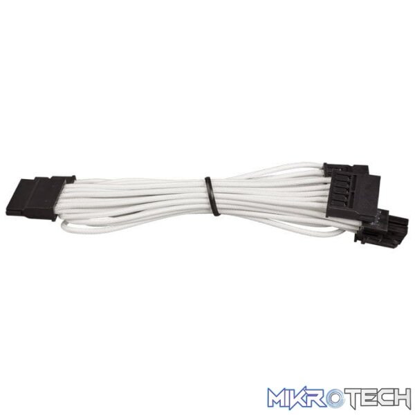 ps-ca8920189w_1 Corsair CP-8920189 White premium individually sleeved flexible paracorded cable with cable comb - Image 1