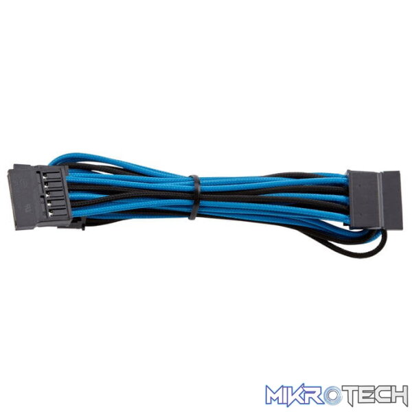ps-ca8920192lk_1 corsair CP-8920192 Blue & Black premium individually sleeved flexible paracorded cable with cable comb - Image 1
