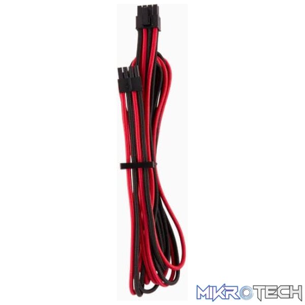 ps-ca8920240rk_1 Corsair Premium Individually Sleeved EPS12V/ATX12V Cables Type 4 Gen 4 - Red/Black - Image 1