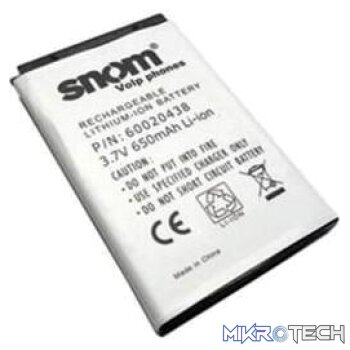 snom rechargeable Lithium-ion battery 3.7V 650mAh