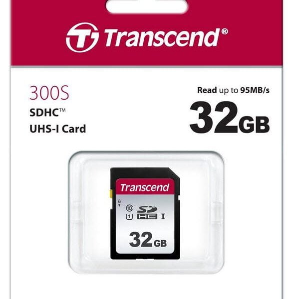 Transcend 300S 32GB SDHC Class 10 UHS-I U1 Memory Card