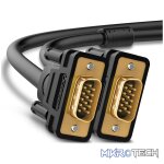 UGreen 11646 VGA Male to Male 2m Cable With Gold-Plated Connectors & Supports Resolution of Upto 1080P@60Hz - Black Colour