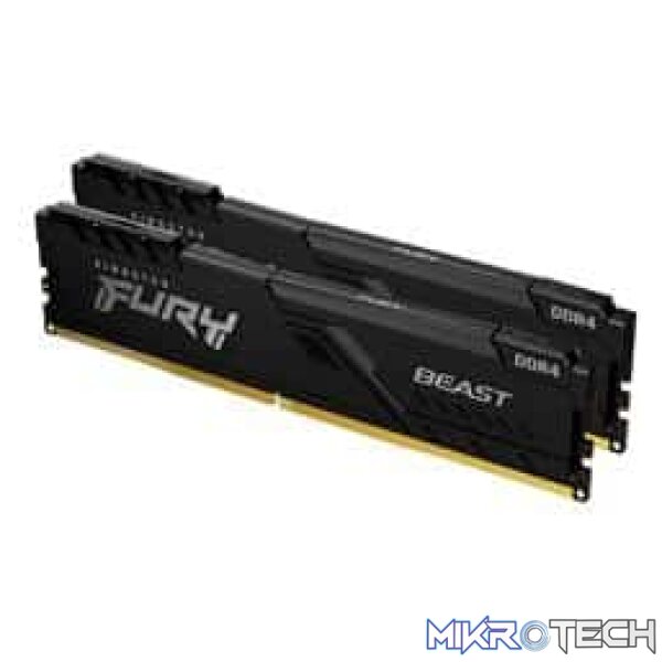 Product 16GB 3200MHz DDR4 CL16 DIMM (Kit of 2) FURY Beast Black - Image 1