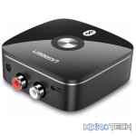 UGreen 40759 Wireless Bluetooth 5.1 Audio Receiver Adapter with 3.5mm and 2RCA Audio Output Ports - Black Colour